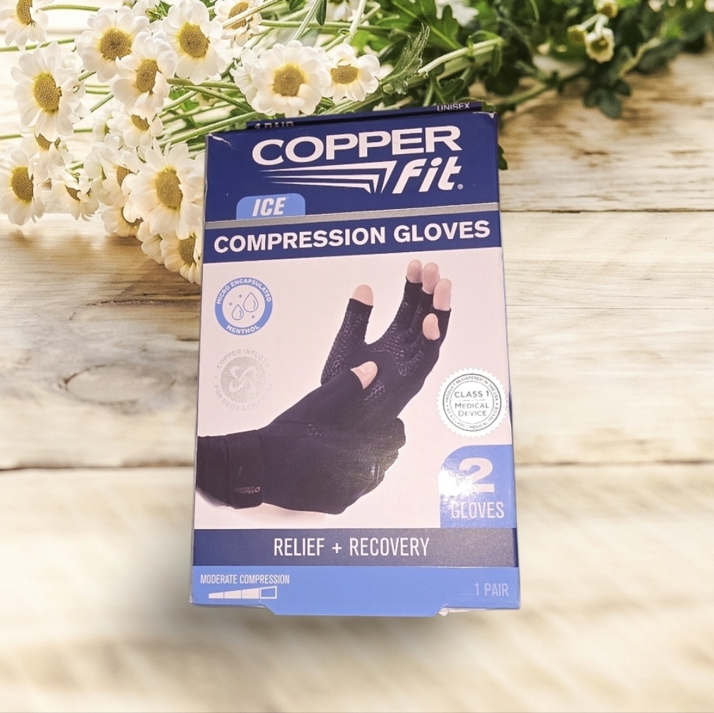 Unisex Copper Fit Ice Compression Gloves -